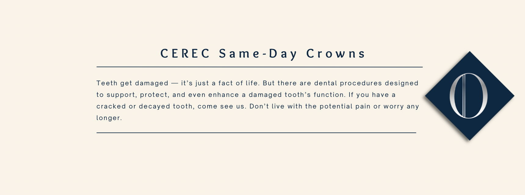 CEREC same-day crown patient at Owens Dental